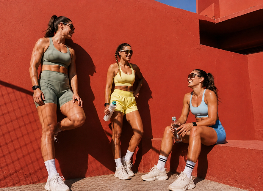 Donne sportive Healthy Form in Rosa